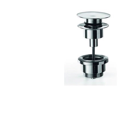 Universal push-up bundventil - krom